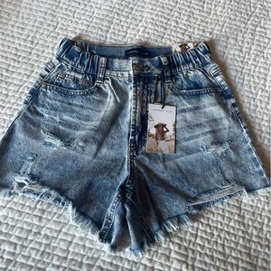 New with tags Jean shorts .